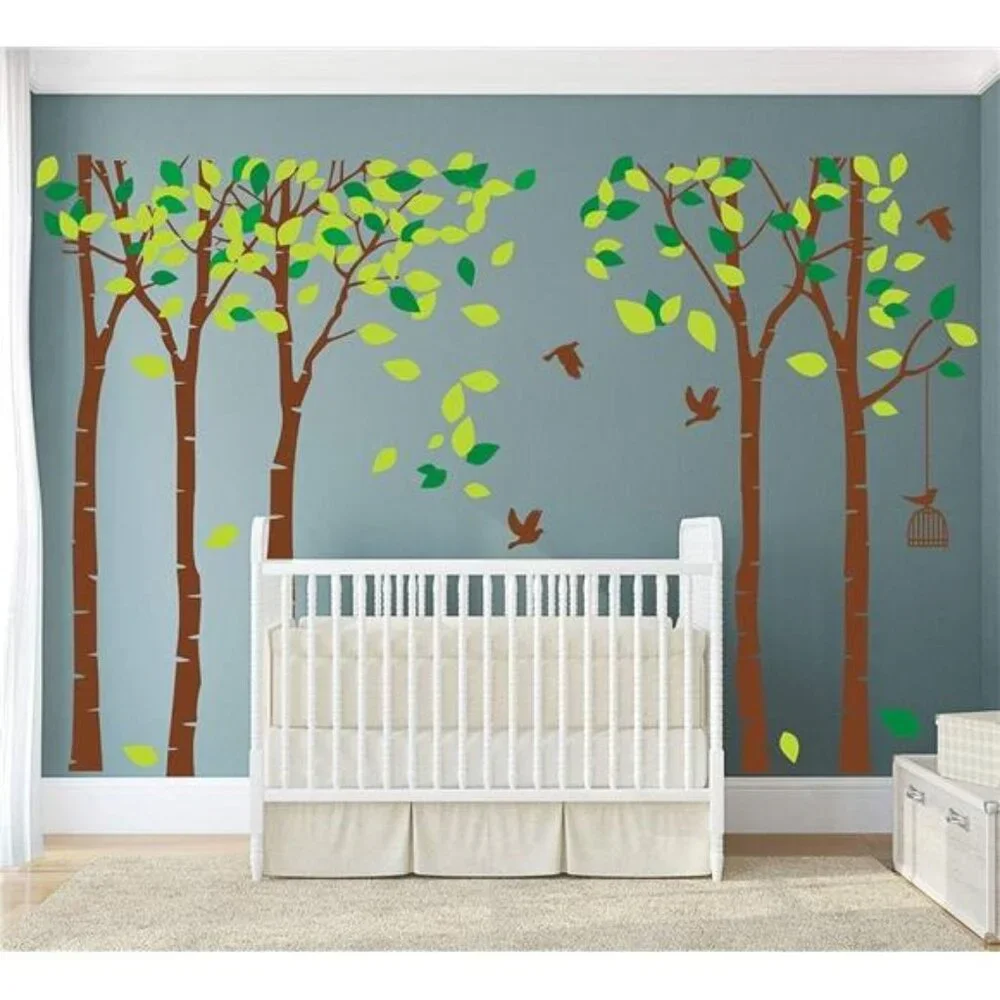 Giant Jungle Tree Wall Decal Nursery Bedroom Removable Vinyl Wall Sticker Kids